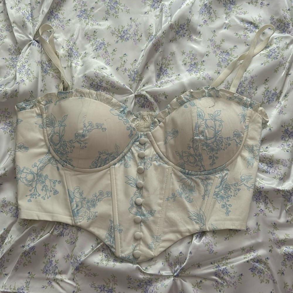 Oh Polly cropped corset top